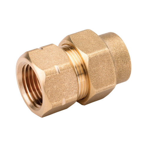 HOME-FLEX 11-435-007 Female Adapter 3/4" Compression X 3/4" D FPT Brass