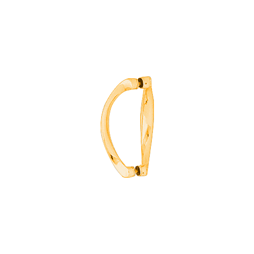 Gold Plated 6" Back-to-Back Sculptured Solid Pull Handle