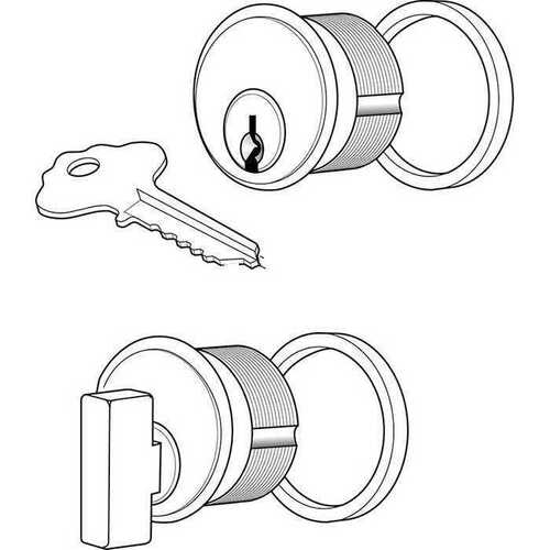 Adams Rite 4066-01 313 ADAMS RITE CYLINDER THUMBTURN FOR MS LOCK - DB Dark Bronze Anodized