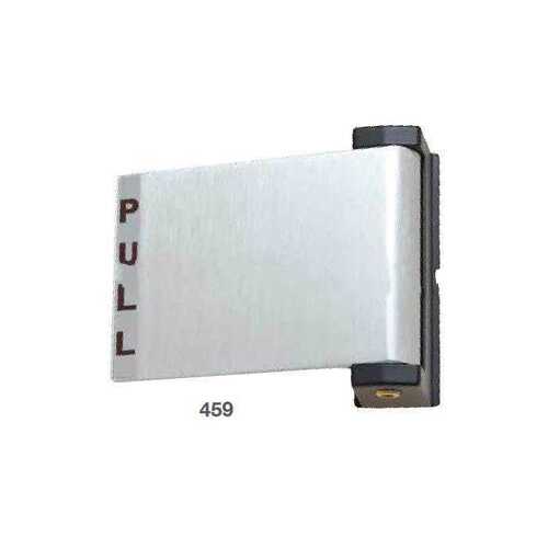 459 Series Push/Pull Paddle Satin Aluminum Clear