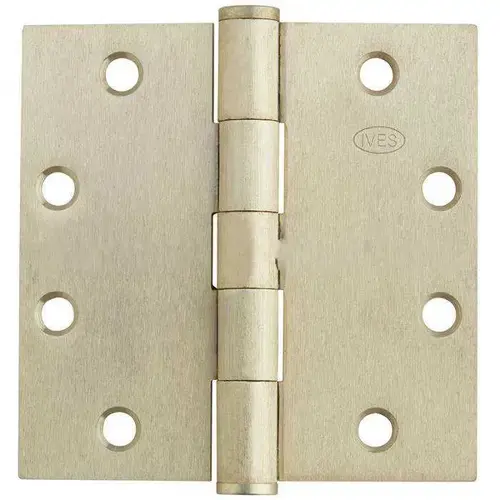 4 1/2" x 4 1/2" Standard Weight Plain Bearing Hinge, Clear Coated Satin Bronze