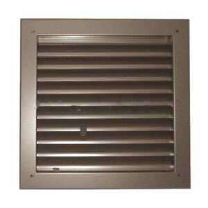 Air Louvers 1900A-18X18-B Model 1900-A Fire Rated Louver - 18" x 18", Mineral Bronze