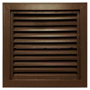 Air Louvers 800A1-16X12-B 800 Series Inverted Y-Blade Louver - 16" x 12", Mineral Bronze