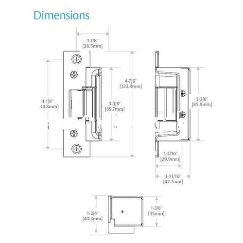 7000 Series Replacement strike plate