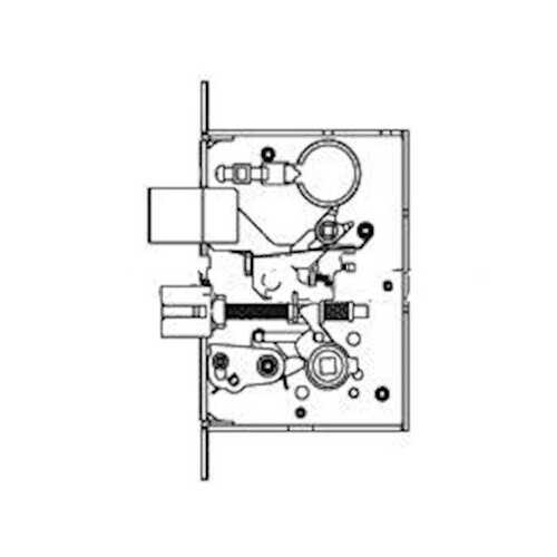 L9465LB Mortise Dormitory/Bedroom Lock - Case Only