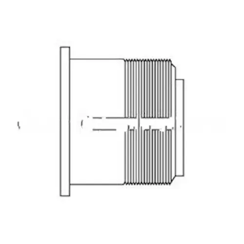 1-1/4" Mortise Cylinder S123 Keyway, Bright Polished Chrome