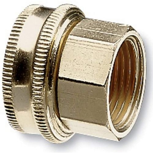 Hose to Pipe Fitting 3/4" Brass Threaded Double Female