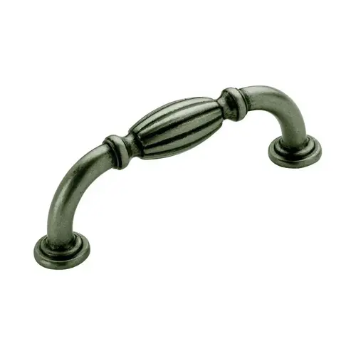 Blythe Traditional Kitchen Cabinet Pull 3" Center to Center Weathered Nickel