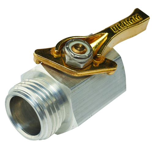 Single Shut-Off Valve 1/2" Aluminum Threaded