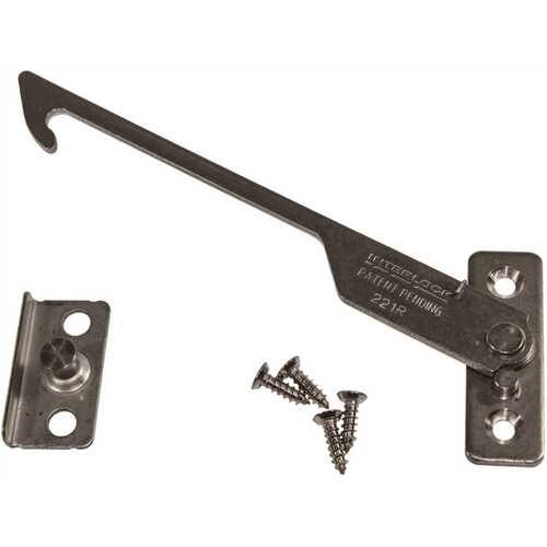 Window Restrictor Rh 6in Kit stainless Steel