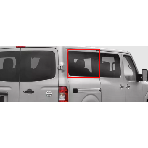AM Auto NNV12-R2 P Window For Nissan NV (Full size) 2012 Second Passenger Side Fixed Glass