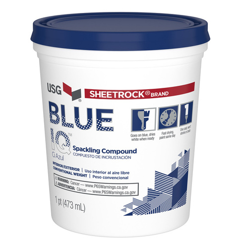 USG 380211 Spackling Compound Blue IQ Ready to Use White 1 pt White