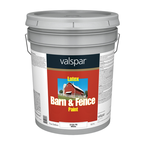 018.008 Barn and Fence Paint, White, 5 gal Pail