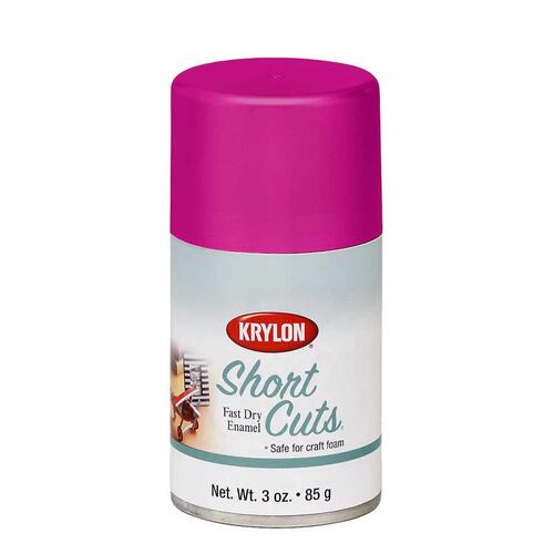KRYLON SCS039XCP6 Spray Paint Short Cuts Gloss Hot Pink 3 oz Hot Pink