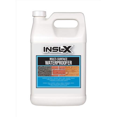 Insl-X WPS1000099-01 Waterproofer Clear Water-Based Transparent 1 gal Clear
