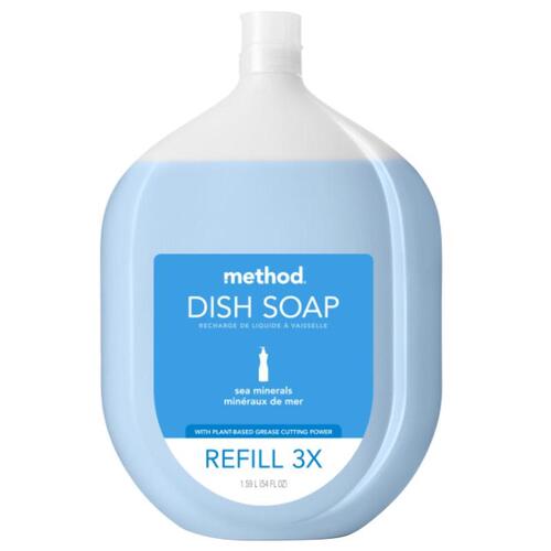 Dish Soap Refill Sea Mineral Scent Liquid 54 oz - pack of 4