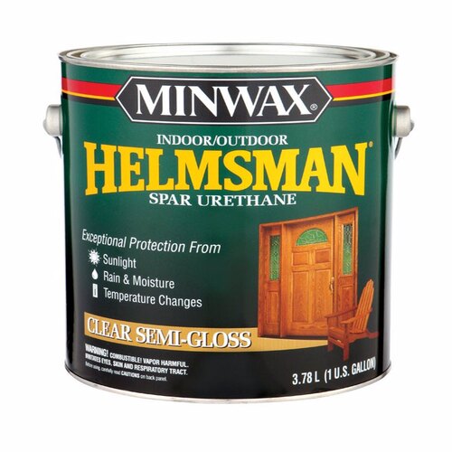 Minwax 13210000XCP2 Spar Urethane Helmsman SemiGloss Clear OilBased