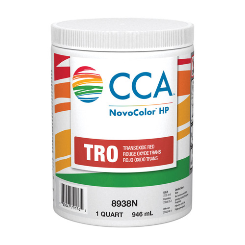 NovoColor HP 076.08938NP.005 Paint Colorant CCA TR Trans Oxide Red 1 qt TR Trans Oxide Red