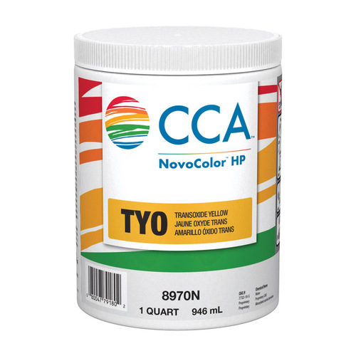 NovoColor HP 076.08970NP.005 Paint Colorant CCA TY Trans Oxide Yellow 1 qt TY Trans Oxide Yellow