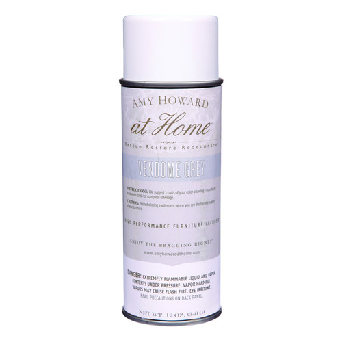 Amy Howard at Home AH927VG High Performance Furniture Lacquer Spray Gloss Vendome Grey 12 oz Vendome Grey