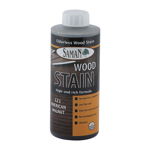 Wood Stain Semi-Transparent American Walnut Water-Based 12 oz American Walnut