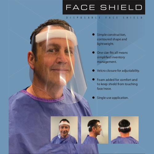 Face Shield Disposable Clear Lens