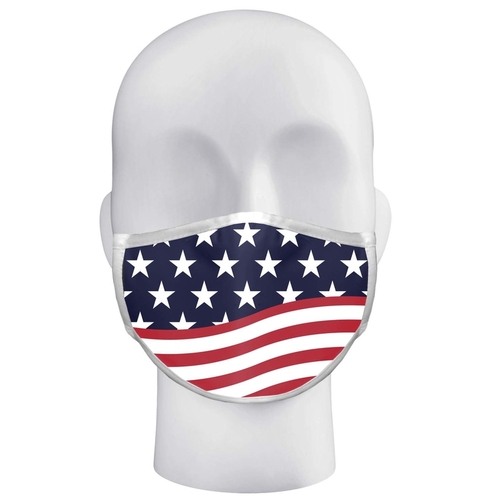 Alleson AS1163-000006 Face Mask Badger American Flag Multicolored Multicolored