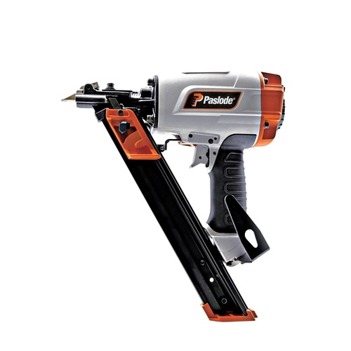 502300 Metal Connector Nailer, 44 to 47 Magazine, 30 deg Collation, 1-1/2 in Fastener, 0.082 cfm/Cycle Air Orange/Silver