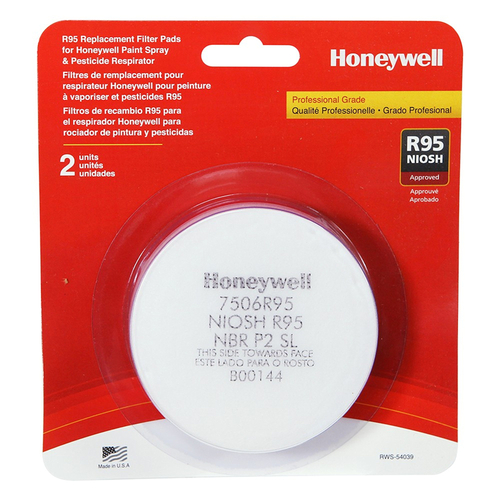 Honeywell RWS54039 Respirator Cartridge Filter Replacement R95 Paint