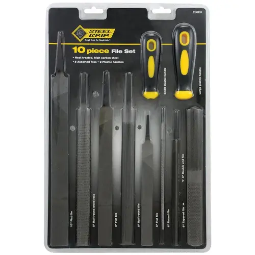 File Set Multiple in. L X 1" W High Carbon Steel Assorted