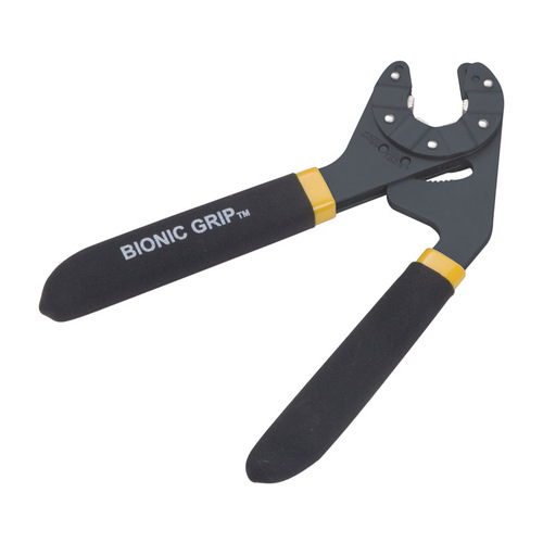 LoggerHead Tools BG6-01R-01 Adjustable Wrench Bionic Grip 1/4 - 9/16" Metric and SAE 6" L Black