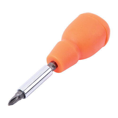 4-in-1 Screwdriver 5 pc 3" Orange - pack of 20