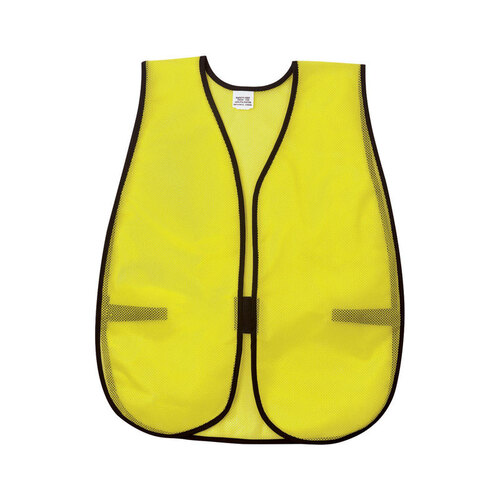 Safety Works CV200B Safety Vest Fluorescent Green One Size Fits All ...