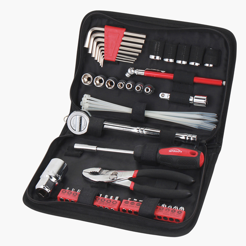 Apollo Tools DT9774 Auto Tool Kit  Black/Red