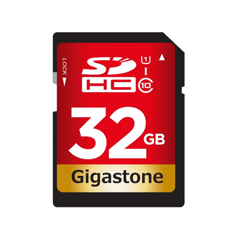 Gigastone GS-SDHC80U132G SDHC Flash Memory Card 32 GB