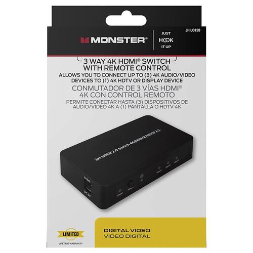 HDMI Switch Just Hook It Up Black