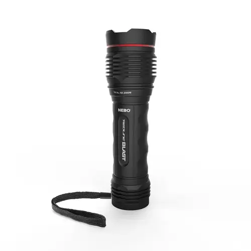 Flashlight Redline Blast 1400 lm Black LED AA Battery Black