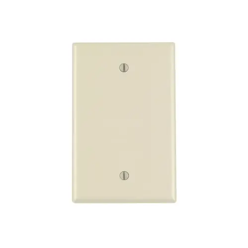 Wall Plate Ivory 1 gang Nylon Blank Ivory