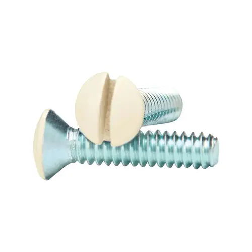 Wallplate Screws No. 6 X 3/4" L Slotted Oval Head Smooth