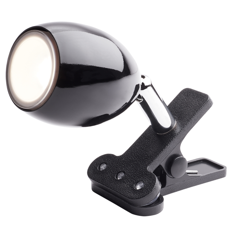 Newhouse Lighting NHCLP-JO-BK Mini Clip-On Lamp Joe 4" Black Black