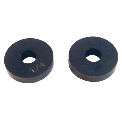 Faucet Washer, 1/4 in, 0.2 in ID x 0.562 in OD Dia, Rubber, For: Quick-Opening Style Faucets Black - pack of 10