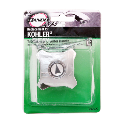 Diverter Handle, Zinc, Chrome Plated, For: Kohler Trend Single Handle Tub/Shower Faucets