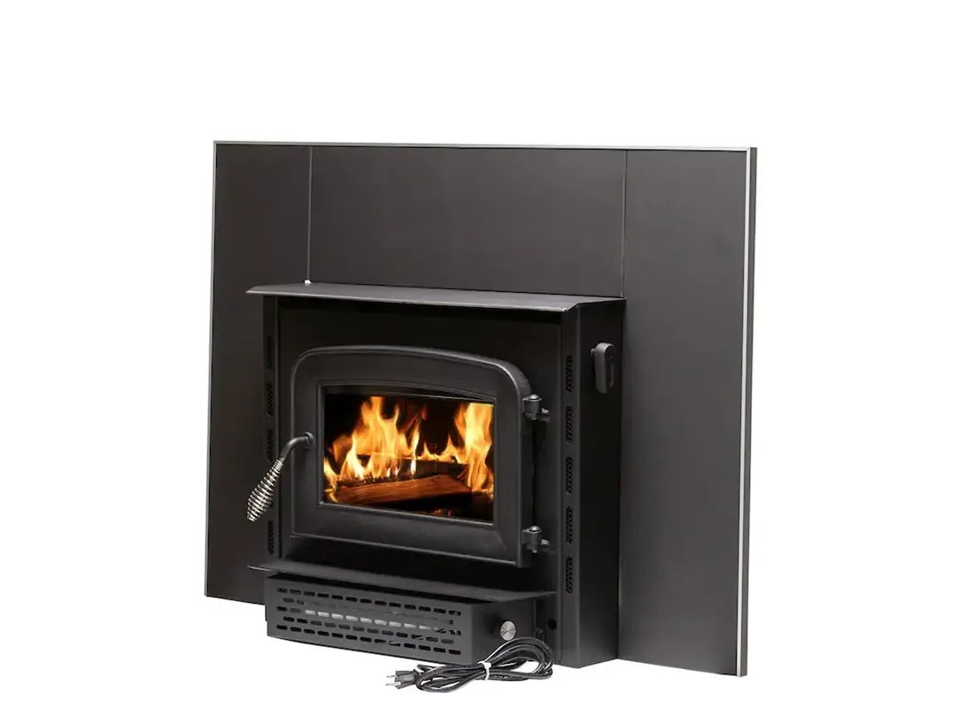 ASHLEY AW1820E AW1820E Wood Stove Insert, Plate Steel, Metallic