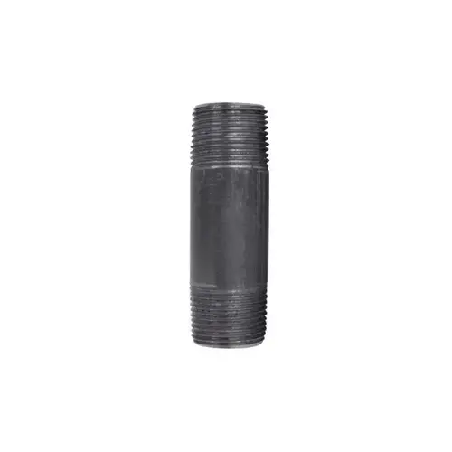 Nipple 3/4" MIP each X 3/4" D MIP Black Steel 3-1/2" L Black - pack of 5