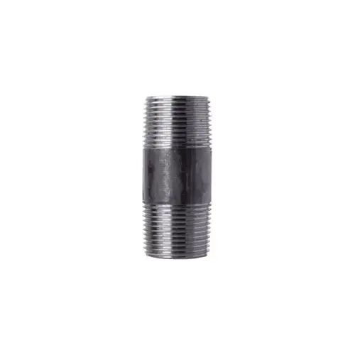 Nipple 1" MIP each X 1" D MIP Black Steel 3" L Black - pack of 5