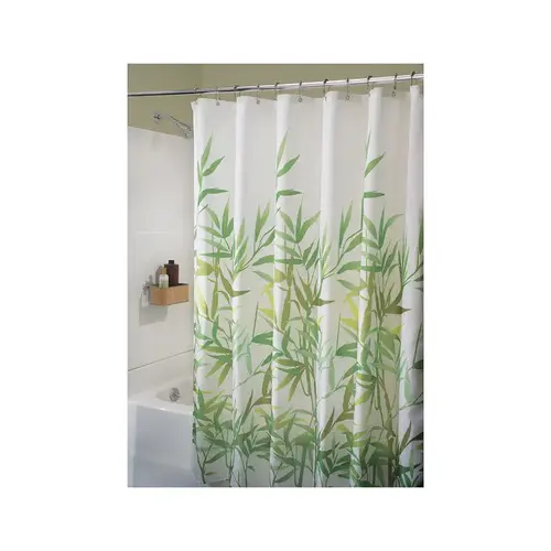 Shower Curtain 72" H X 72" W Multicolored Anzu Bamboo Leaves Polyester Multicolored - pack of 2