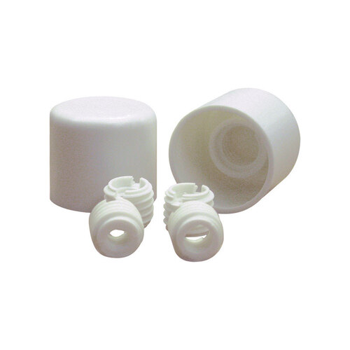 Danco 9D00088877 Twister Bolt Cap, Universal, Plastic, White - pack of 2