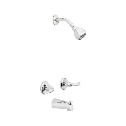 OakBrook 833X1001 Tub and Shower Faucet Essentials 2Handle Chrome Chrome