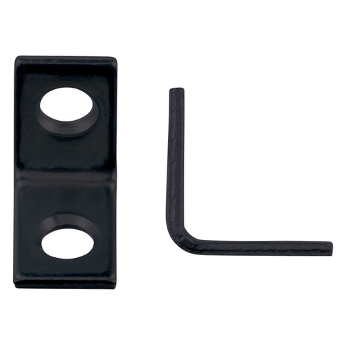 Corner Brace 3/4" H X 3/4" W X 3/4" D Black Steel Inside L Black