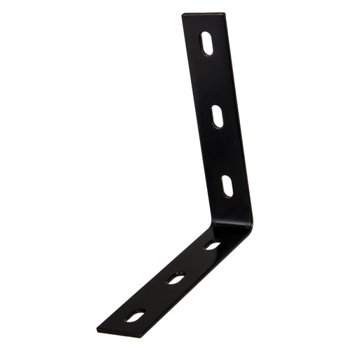 Corner Brace 7" H X 1-1/2" W Black Steel Inside L Black